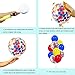 Paw Party Balloons 40 Pack, 12 Inch Red Yellow Royal Blue Latex Balloons with Confetti Balloon for Baby Shower Birthday Party Supplies Paw Party Decorations