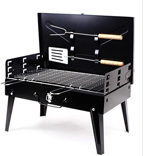 Stainless Steel BBQ Griller Stove Charcoal Grill Barbecue 44x22x26 CM Foldable