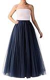 Omelas Women Long Maxi Tulle Skirt A-line Tutu Full