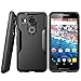 Nexus 5X Case, SUPCASE Google Nexus 5X Case Cover (2015 Release) Unicorn Beetle Series PremiumSlim Hybrid Protective Case / Bumper (Black/Black)