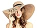 Womens Sun Hat Foldable Floppy Travel Packable UV Summer Beach Straw Hats...