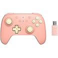 8BitDo Ultimate 2C Wireless Controller for Windows PC and Android, with 1000 Hz Polling Rate, Hall Effect Joysticks and Triggers, and Remappable L4/R4 Bumpers (Peach)