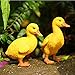 Brave Tour Resin Crafts Realistic Mini Yellow Duck Chicken Figure, Landscape Animal Ornaments, Garden & Yard Decoration, Outdoor Statue (Yellow Duck)
