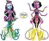 Monster High Great Scarrier Reef Down Under Ghouls Posea Reef Doll and Kala Mer'ri Doll GIFT SET BUNDLE - 2 PACK