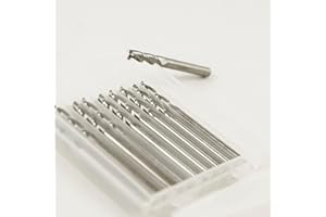 KLOT Industrial Grade 10pcs Solid Carbide End Mill 3mm Milling Cutter 3-Flute YG10X Tungsten Router Bit CNC