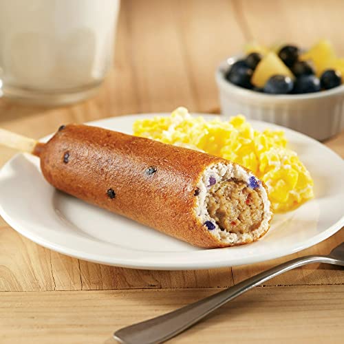 Blueberry Pancake Sausage On Blueberry Breakfast Corn Dogs Jimmy