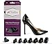 Clickless High Heel Protectors - Heel Caps - 7 Pairs/7 Sizes - For Stilettos and Slim Heels