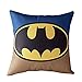 VIPbuy Comic Superhero Cotton Linen Decorative Square Throw Pillow Case Sofa Waist Cushion Cover 18 x18 inches (Batman)