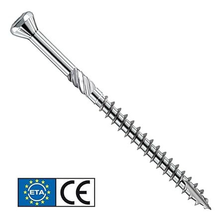 Terrassenschrauben 5 x 60 mm - 500 Stück von Screw Rebel - Edelstahl gehärtet mit Zulassung