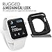 MoKo Case for Apple Watch, [2-pack] Rugged Flexible Stylized Soft TPU Round-the-Clock Protective Cover for Apple Watch 42mm Version (2015) - Black & White (Not Fit Apple Watch 38mm Version 2015)