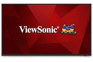 ViewSonic CDE5512 55" 4K UHD Commercial Display with VESP, Wireless Screen Sharing, USB Wi-Fi Capabilities, RJ45, HDMI, USB C