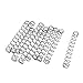 uxcell Compression Spring - 0.5mm Wire Dia , 5.5mm OD , 42mm Free Length Spring Steel Extension Spring,Silver,10Pcs