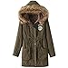 iLoveSIA Womens Hooded Warm Coats Parkas with Faux Fur Jackets