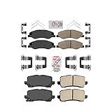 AmeriBRAKES Front Rear Ceramic Disc Brake Pads Kit