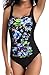 JAATEE Women's One-Piece Backless Swimsuits Bathing Suits Swimwear