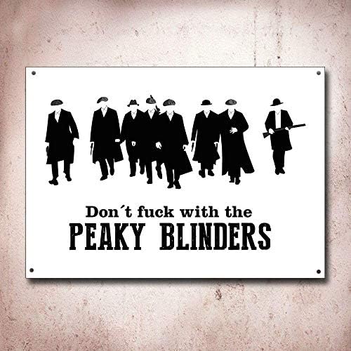 UKTT BNTN Peaky Blinders Don't Retro Tin Sign Metal Sign Metal Poster Metal Decor Metal Painting Wall Sticker Wall Sign Wall Decor