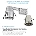 TORCHSTAR 4 Inch Remodel Recessed Housing, Air Tight IC Remodel Aluminum Can, E26 Socket Included for LED Recessed Lighting, UL Listed, Pack of 6