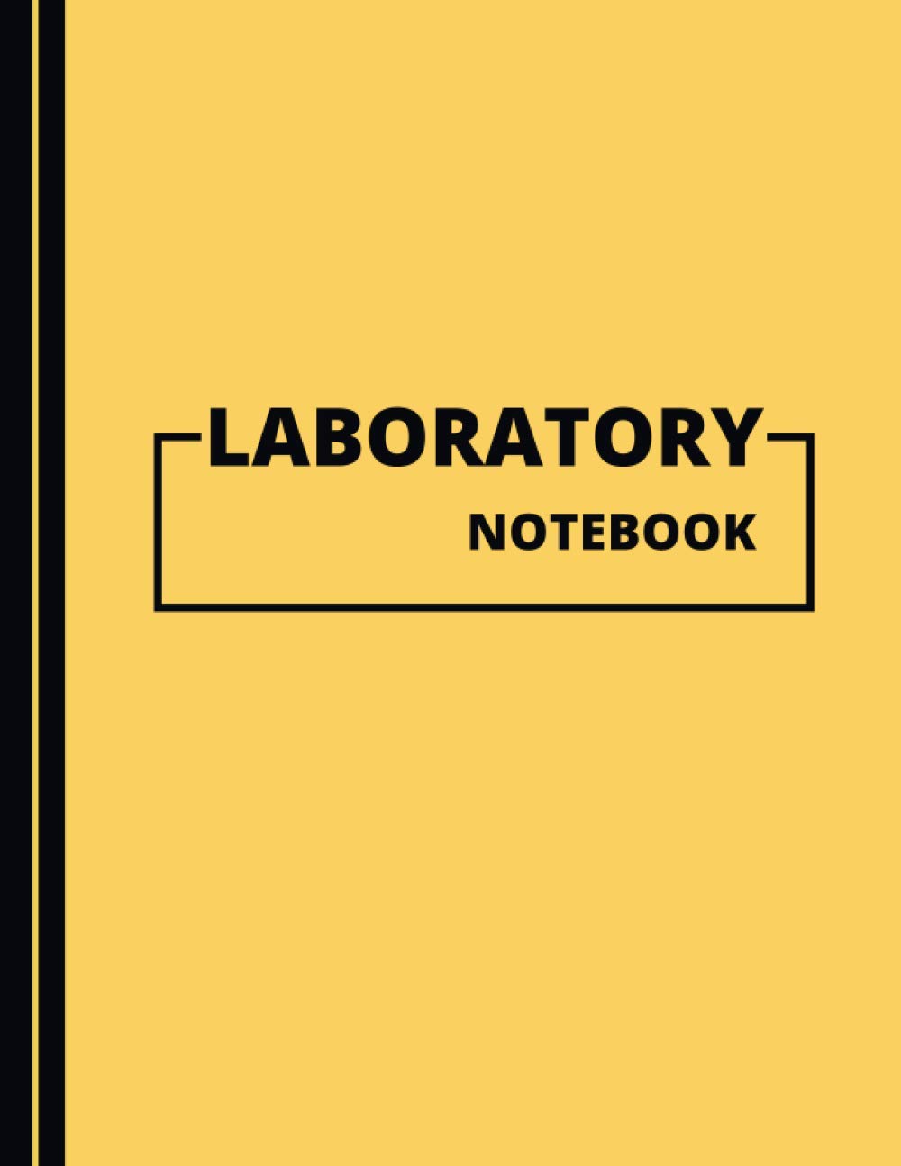 Lab Notebook: Laboratory Notebook | Large (8.5 x 11 in) Research Notebook | Yellow Cover Edition