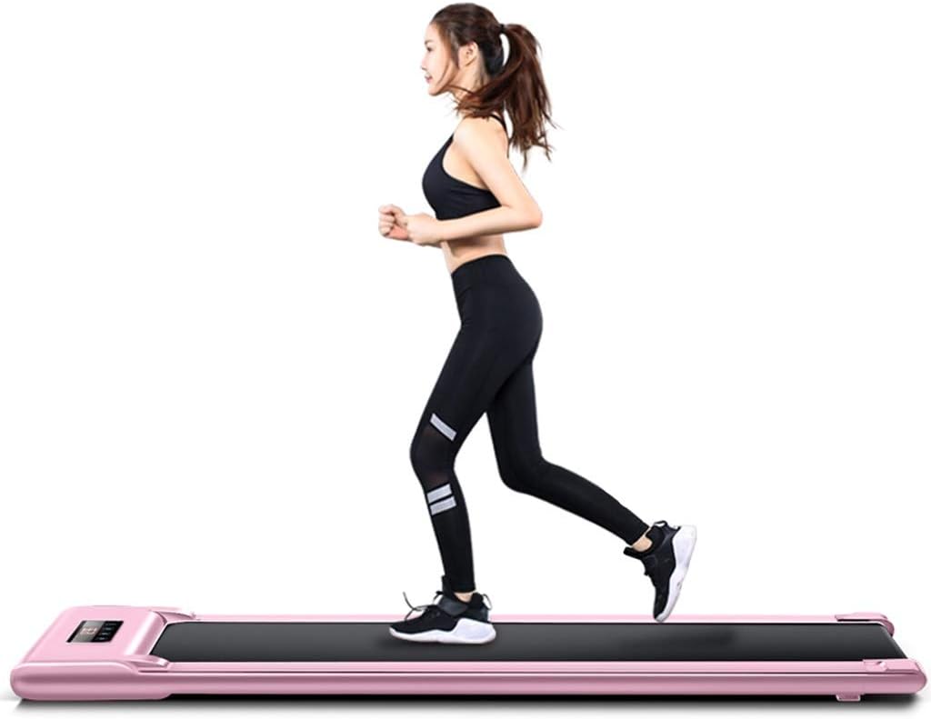 Treadmills Household Small Mini Folding Tablet Multifunctional Silent (Maximum Load 120kg) (Color : Pink, Size : 51.5115.516cm)