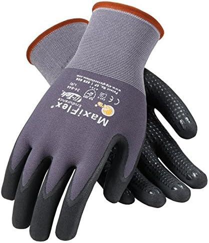 ATG 34-844/XL MaxiFlex Seamless Knit Nylon Glove with Nitrile Coated Micro Foam Grip with Micro Dots on Palm