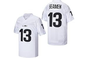 luqiaomaoyi Willie Beamen #13 Jamie Foxx Any Given Sunday Sharks Movie Men Football Jersey Stitched