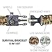 BLANST SURVIVAL BRACELET KIT - Must Have for Outdoor, Camping and Hiking Gear for Adventourists, Life Saving Fire Starter with Paracord Rope