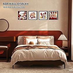 KINLINK 9x9 Picture Frames Black, Square Photo