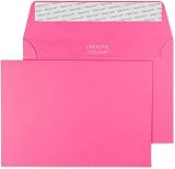 Blake Creative Colour C6 114 x 162 mm Peel and Seal Wallet Envelopes Flamingo