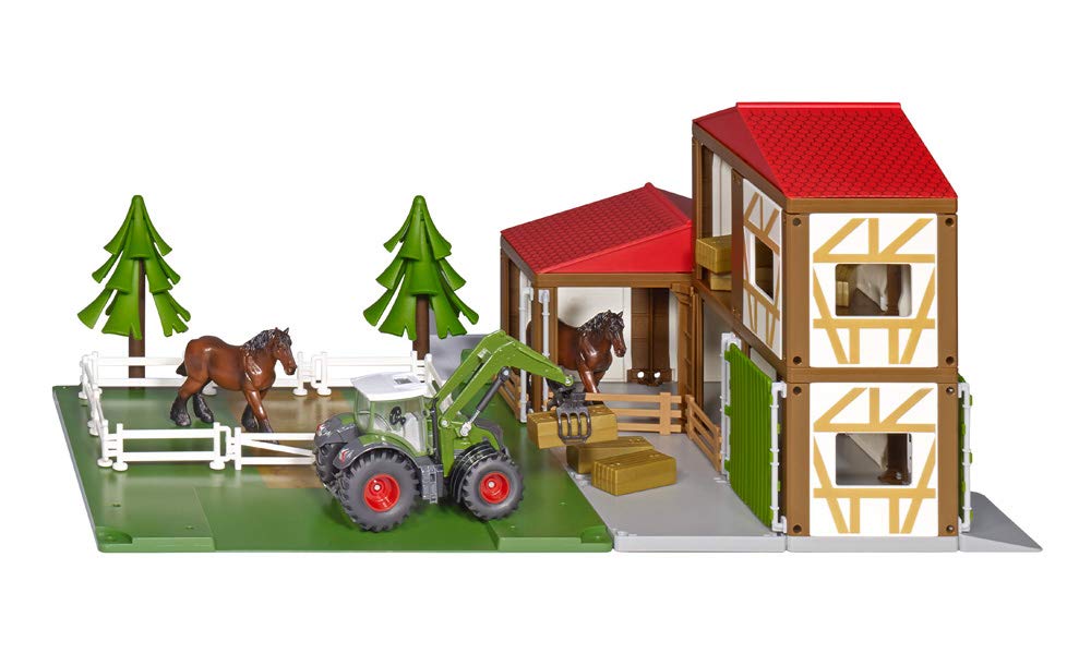 Siku 5609, Horse farm with accessories, Metal,plastic, Colourful, Multifunctional, Can be combined with siku models of the same scale — image 1