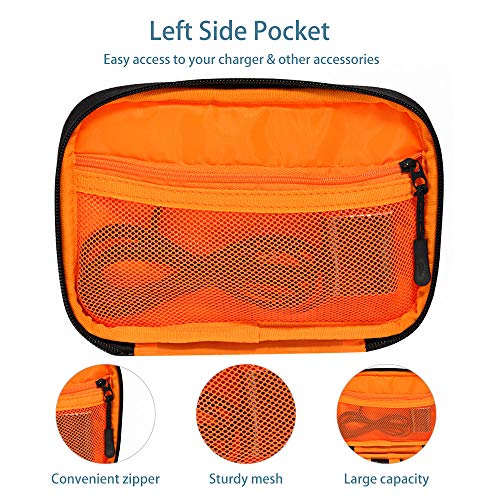 Shockproof Carrying Case for Fire TV Stick 4K with Alexa Voice Remote, Willkac Portable Organizer Bag for Electrics Adapters, Chargers,Multiple Storage Cosmetic Make Up Travel Bag