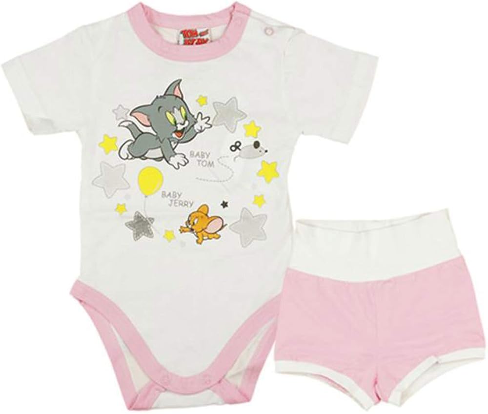 Tom and Jerry Baby Girls' Summer Set 2Piece Multicolour One Size