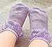 CHUNG Toddler Baby Girls Princess Lace Dress Socks Pack of 5/6 Satin Ruffles, 6pk, 3-5Y