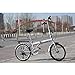 IDS Home unYOUsual U Transformer 20″ Folding City Bike Bicycle 6 Speed Shimano Gear Steel Frame Mudguard Rear Carrier Front Rear Wheel Reflectors Silverthumb 1