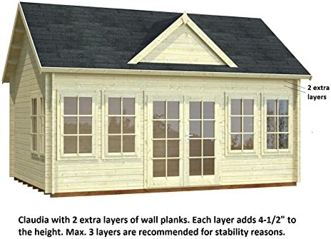 Allwood Claudia Planks | 2 Extra Layers of Wall Planks (8 pcs)