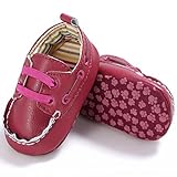 Voberry Newborn Baby Boy Girl Leather Crib Shoes Toddler Soft Sole Sneakers