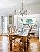 Saint Mossi 6-Lights Farmhouse Chandelier in French Country Chandelier Style,Farmhouse Pendant Light Fixtures Rustic Chandelier for Bedroom,Dining Room,Living Room,H34 x D35,Chain Adjustable