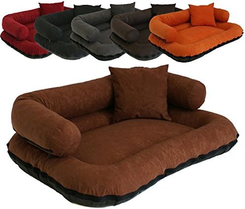 Leo4dog. Sofa Alova. M L XL XXL XXXL 6 colors. Dog bed, dog cushion, dog sofa. (XXXL-150X120, Orange)