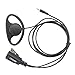 Lot 2 x Coodio D-Ring Earpiece Police Security Headset inline PTT Mic Microphone For 1 Pin Cobra MicroTalk 2 Way Radio Walkie Talkie