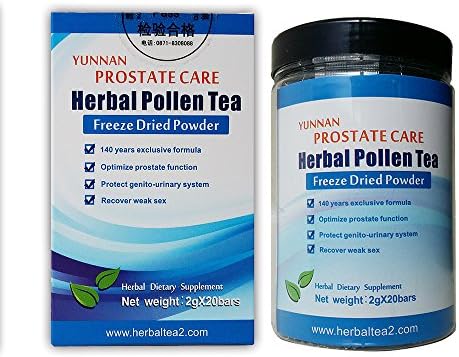 Prostate - Pollen Herbal Tea Best Seller for Chronic Pain Prostatitis Diseases. Search Amazon for Chinese Herbal Medicine for Frequent Urination in Aging Men Prostate BPH Herbal Treatment Formula