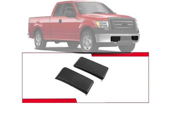 Bumper Guard Pad Compatible With Ford 2009-2014 F150 Front Bumper Cover Trim Compatible With Ford 2009-2014 F-150 Front Bumper Pad Insert Bumper Cap Set (Left & Rright)