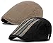 Qunson 2 Pack Men's Cotton Flat Cap Ivy Gatsby Newsboy Hat