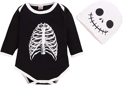newborn skeleton onesie