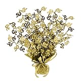 Beistle Gold 50 Gleam 'N Burst Centerpiece, 15-Inch, Gold