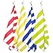 Your Choice Microfiber Quick Dry Sand-Free Beach Towel for Adults & Kids - Oversized, Compact, Lightweight, Absorben - Travel Towel - Set of 4 Pack -Blue, Light Green, Red, Yellow - Extra Large 67x35