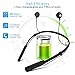 Stoon Bluetooth Headphones, Bluetooth V4.1 Wireless Neckband Headset Magnetic Lightweight Earbuds Sweatproof Sports Stereo Earphones with Mic(Noise Cancelling, Foldable, 7.5 Hours Playtime) (Black)