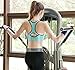Fittin Womens Padded Sports Bras Wire Free with Removable Pads Pack of 3 Grey/Black/Aqua ,S