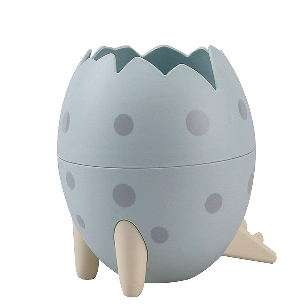 SIPLIV Dinosaur Egg Shape Pencil Holder Pen Containers Storage Box Pen Cup Office Supplies Organizer, Blue