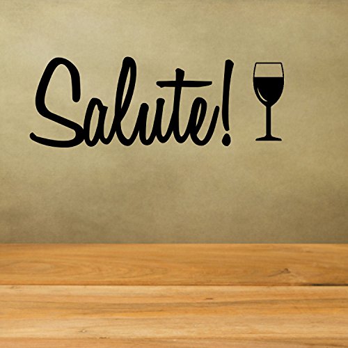 Salute Italian Toast Vinyl Decal Home Decor Vinyl Wall Decal Great House Warming Gift Home Wall Bar Kitchen Decor