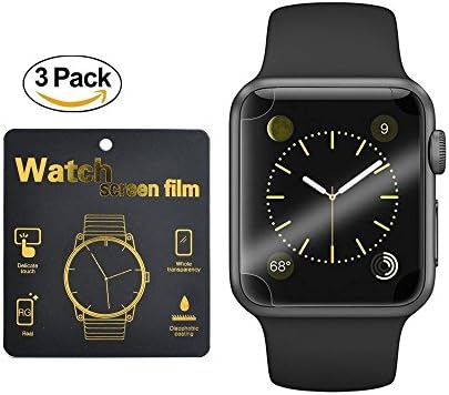 For apple Watch 42mm Screen Protector, Lostep [3 Pack] Anti-scratch Anti-fingerprint Bubble-free Ultra-thin HD-clear Screen Protector for Apple iWatch 42mm
