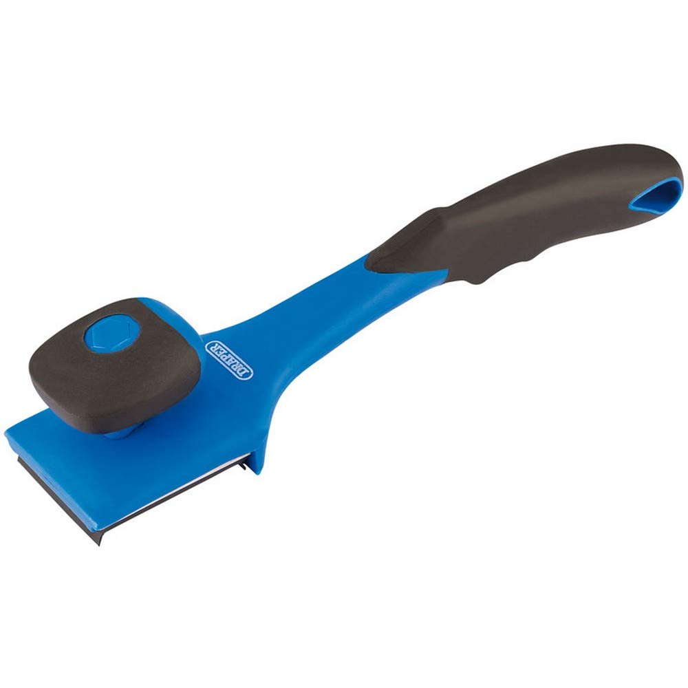 Draper 17154 4 Edged Scraper with Soft Grip Handle and Knob , Blue